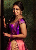 Graceful Kanjivaram Zari Lehenga with Banarasi Silk Dupatta Set