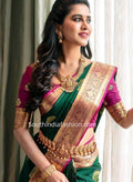 Lichi Silk Saree with Rich Pallu & Exclusive Jacquard Work