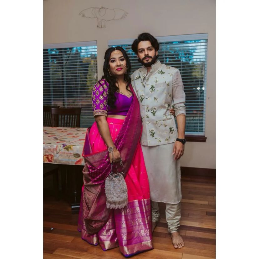 Premium Kanjivaram Zari Lehenga with Banarasi Silk Dupatta Set