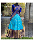 Elegant Kanjivaram Silk Zari Lehenga with Banarasi Dupatta Set