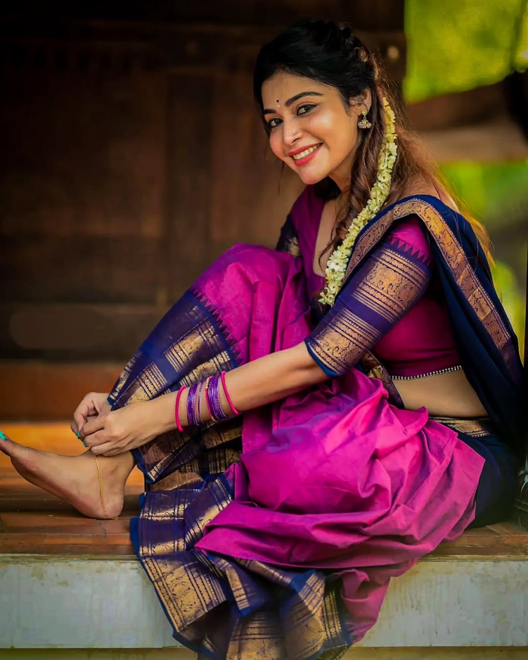 Elegant Kanjivaram Silk Zari Lehenga with Banarasi Dupatta Set