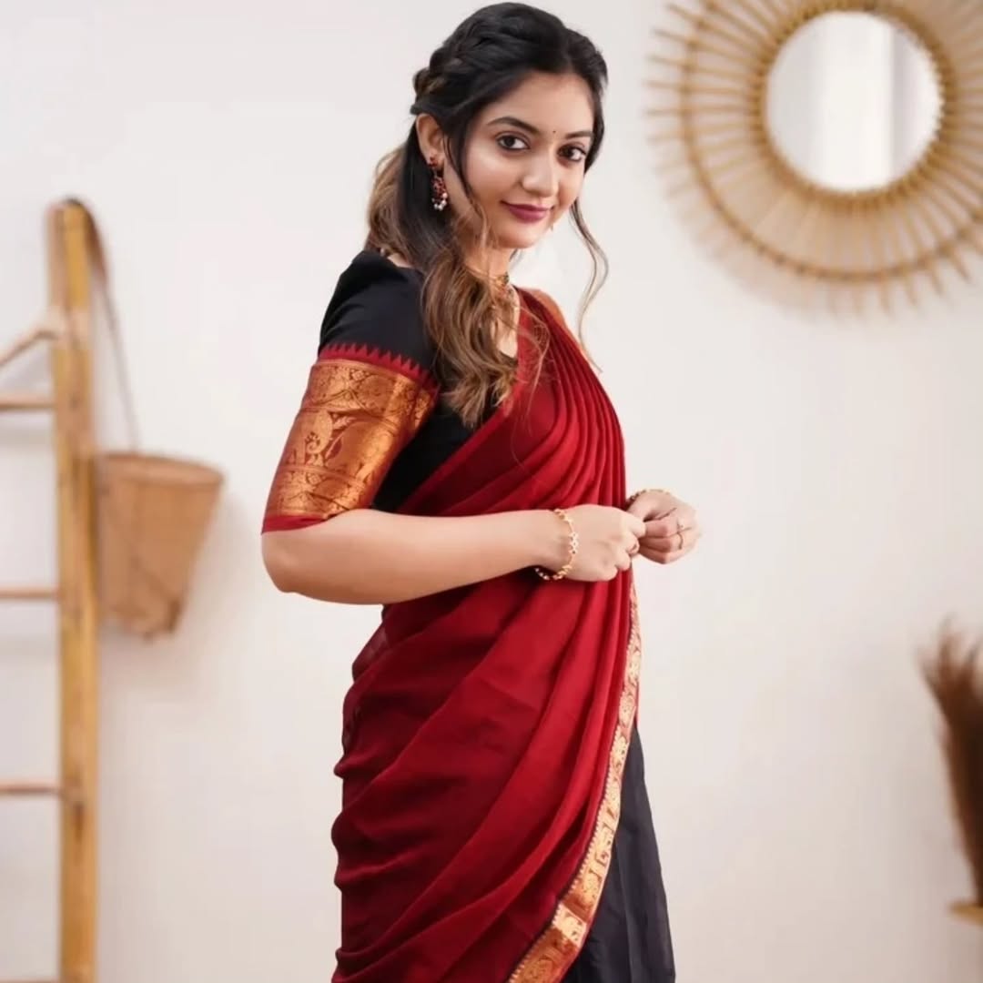 Elegant Kanjivaram Silk Zari Lehenga with Banarasi Dupatta Set