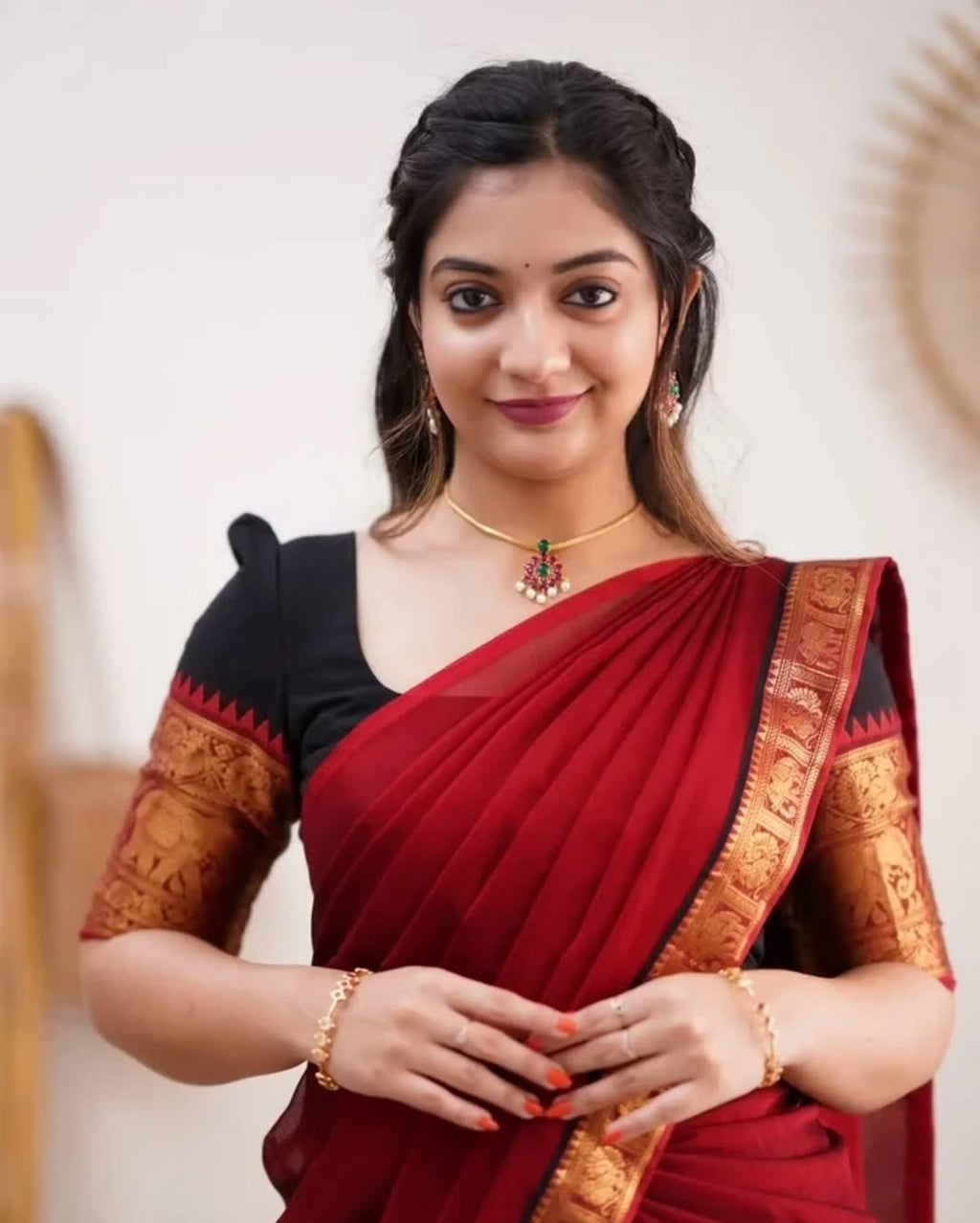 Elegant Kanjivaram Silk Zari Lehenga with Banarasi Dupatta Set