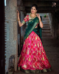 Elegant Kanjivaram Silk Zari Lehenga with Banarasi Dupatta Set