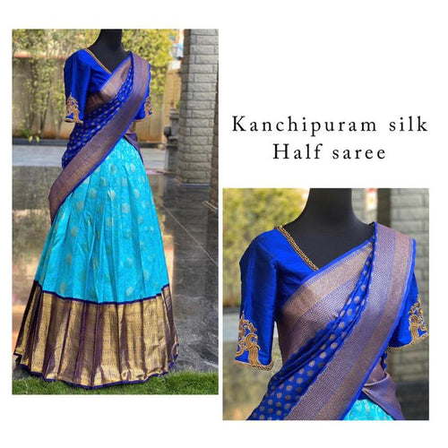 Elegant Kanjivaram Silk Zari Lehenga with Banarasi Dupatta Set