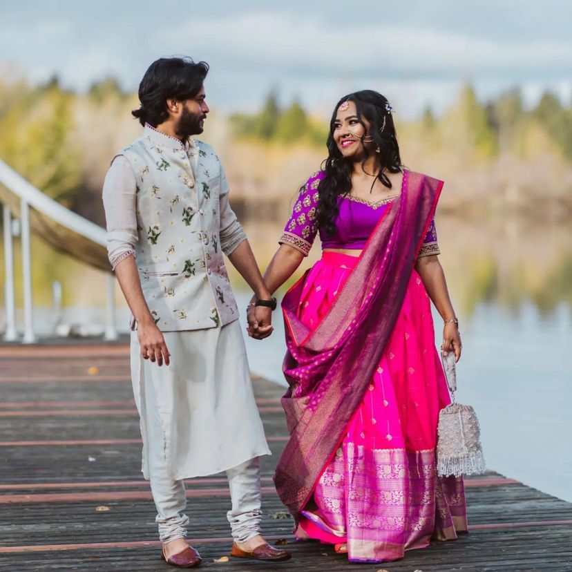 Premium Kanjivaram Zari Lehenga with Banarasi Silk Dupatta Set