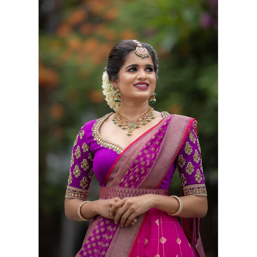 Premium Kanjivaram Zari Lehenga with Banarasi Silk Dupatta Set
