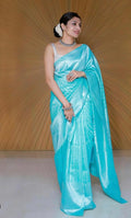 Soft Lichi Silk Saree with Rich Pallu & Jacquard Work