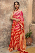 Classic Soft Lichi Silk Saree with Jacquard Pallu & Border