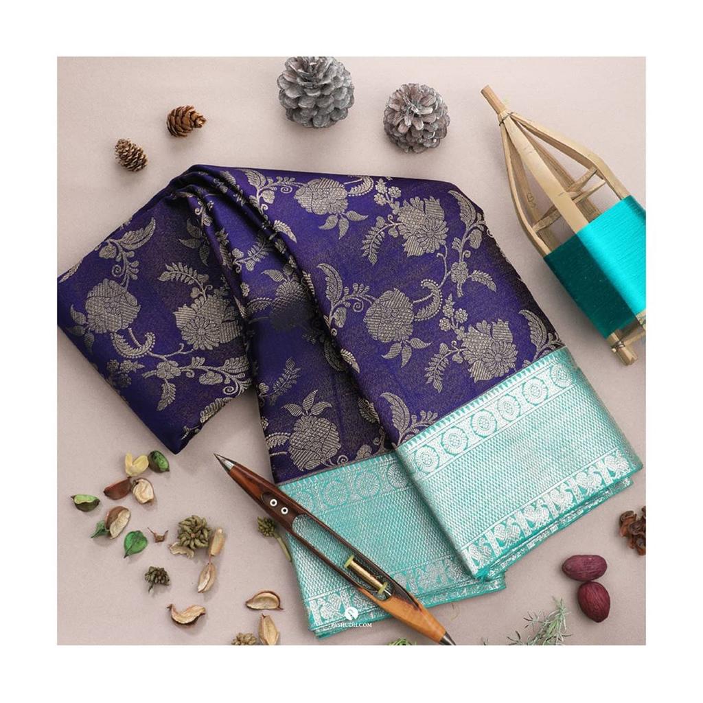 Royal Soft Lichi Silk Saree with Rich Pallu & Jacquard Work