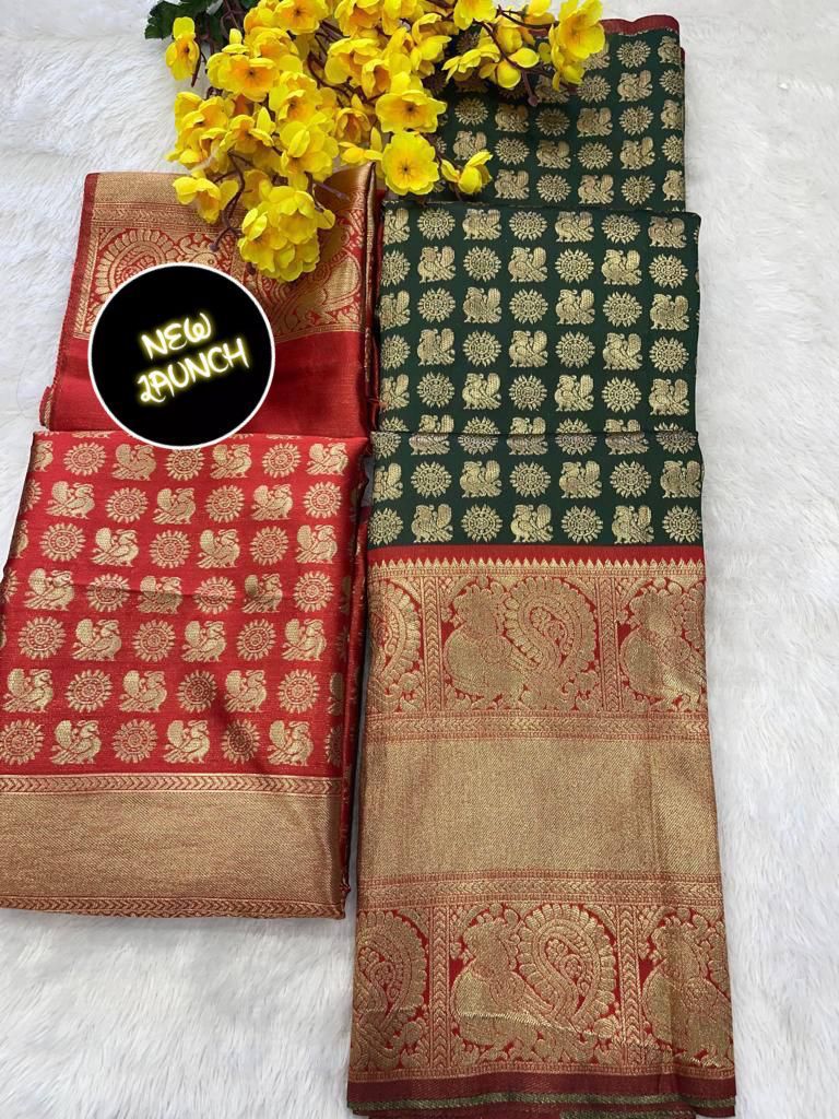 Kanjivaram Silk Zari Lehenga with Banarasi Silk Zari Dupatta & Blouse