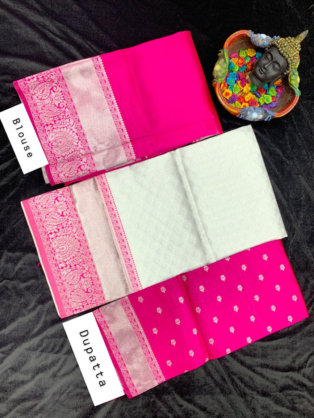Kanjivaram Silk Zari Lehenga with Banarasi Silk Dupatta & Blouse