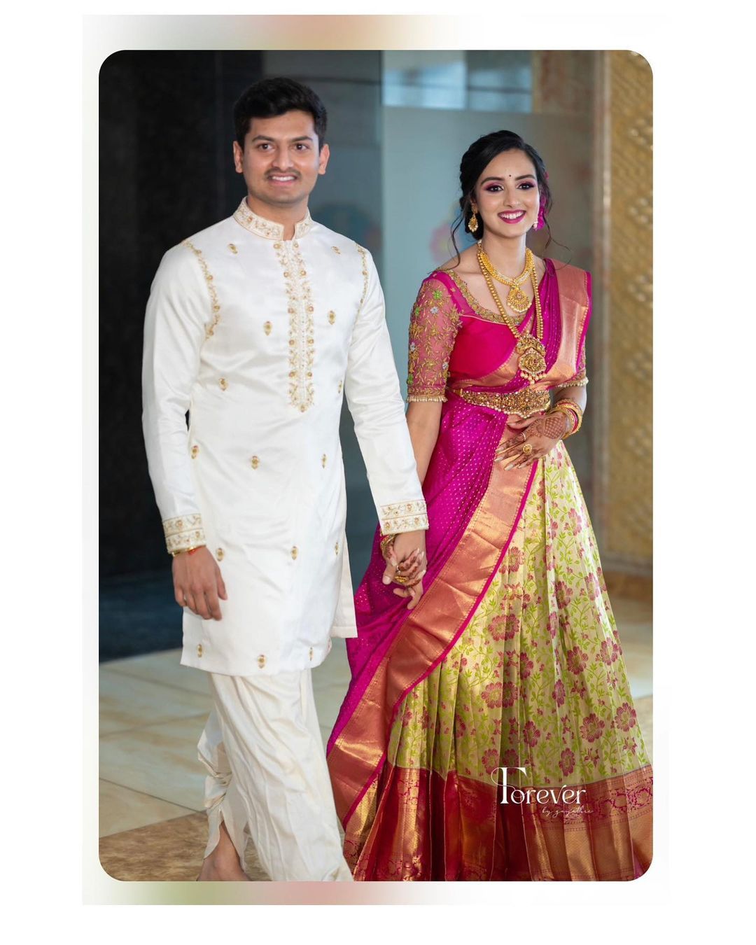Kanjivaram Silk Zari Lehenga with Banarasi Silk Zari Dupatta & Blouse