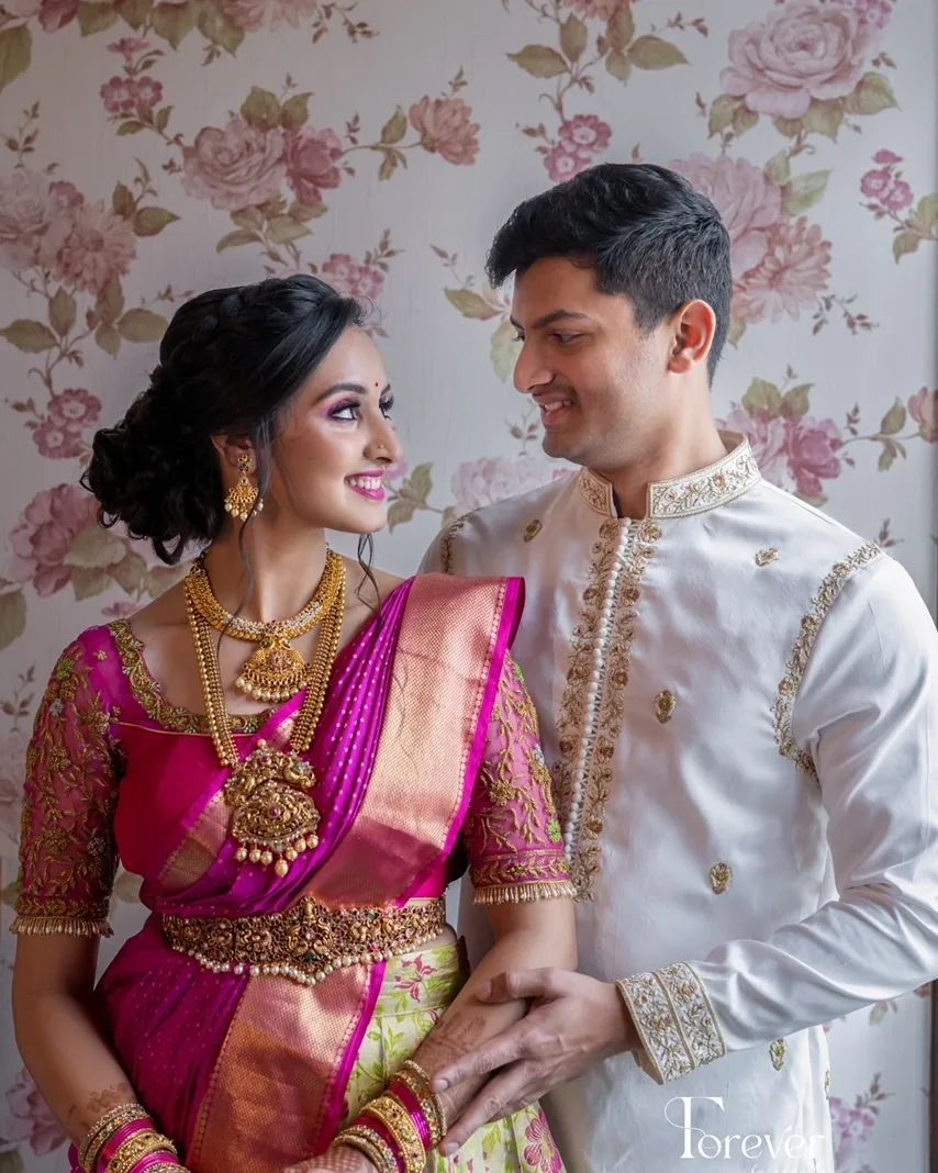 Kanjivaram Silk Zari Lehenga with Banarasi Silk Zari Dupatta & Blouse