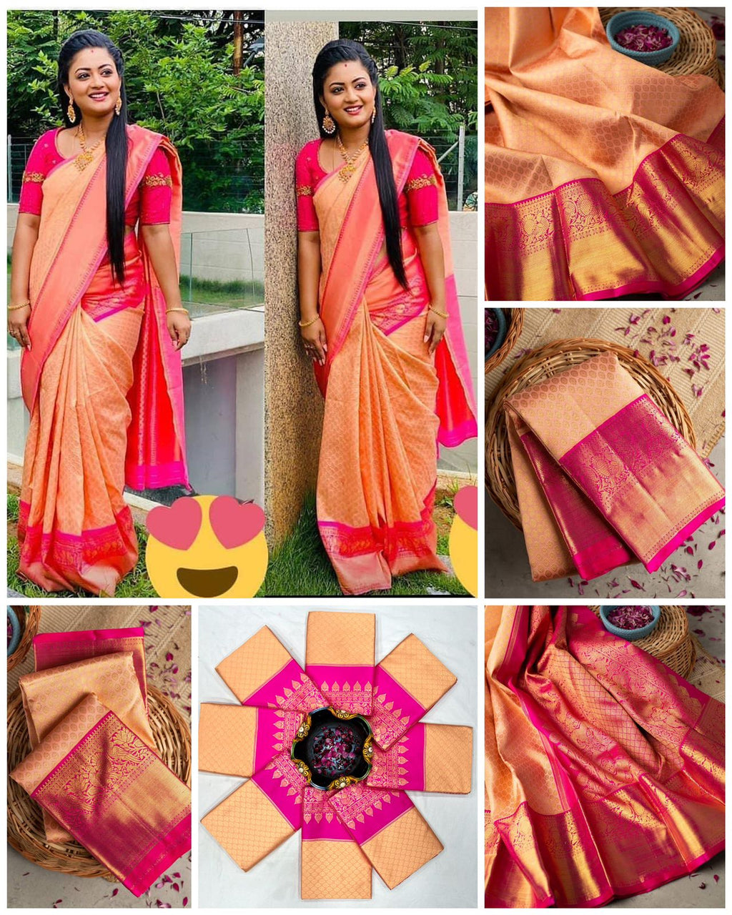 Premium Soft Lichi Silk Saree with Rich Pallu & Jacquard Work