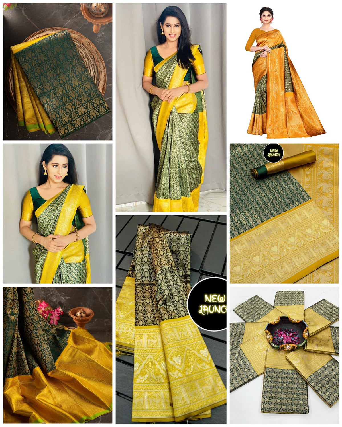 Elegant Soft Lichi Silk Saree with Rich Pallu & Jacquard Work