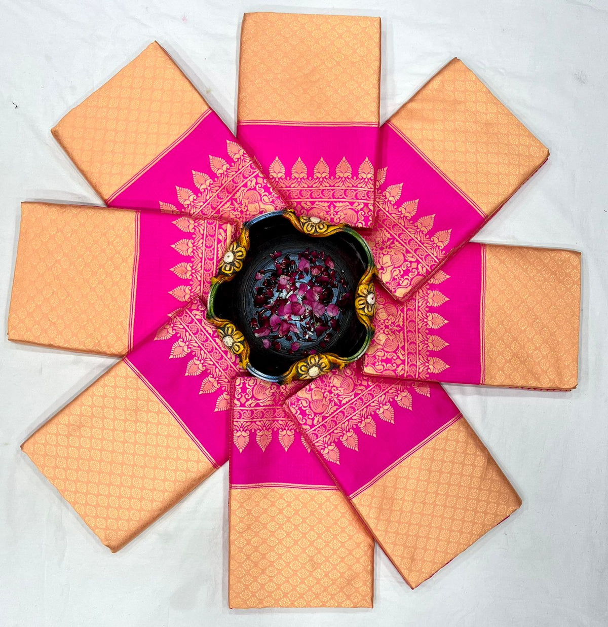 Premium Soft Lichi Silk Saree with Rich Pallu & Jacquard Work