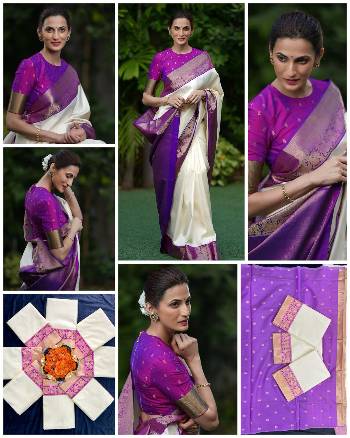 Elegant Lichi Silk Saree with Rich Pallu, Jacquard Weave & Exclusive Border Blouse