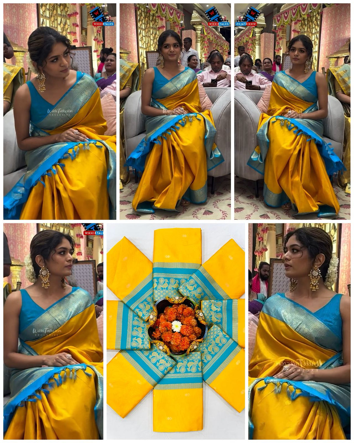 Soft Lichi Silk Saree with Ornate Jacquard Weave, Rich Pallu & Exclusive Border Blouse