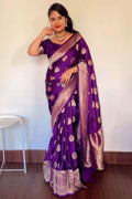 Elegant Soft Lichi Silk Saree with Heavy Zhalar &amp; Rich Pallu
