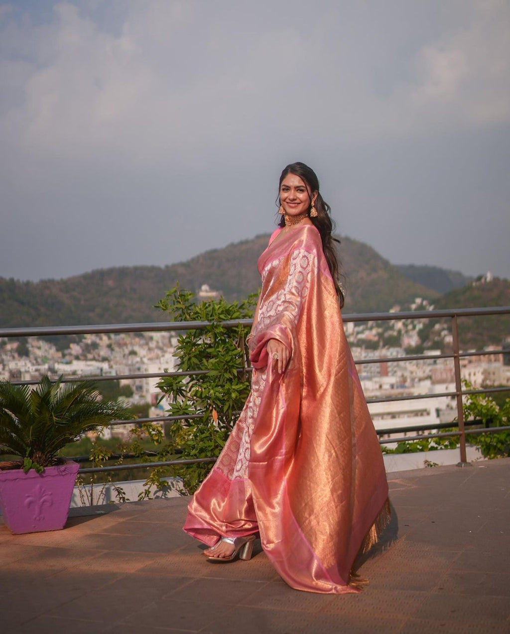 Timeless Soft Lichi Silk Saree with Rich Pallu &amp; Jacquard Elegance
