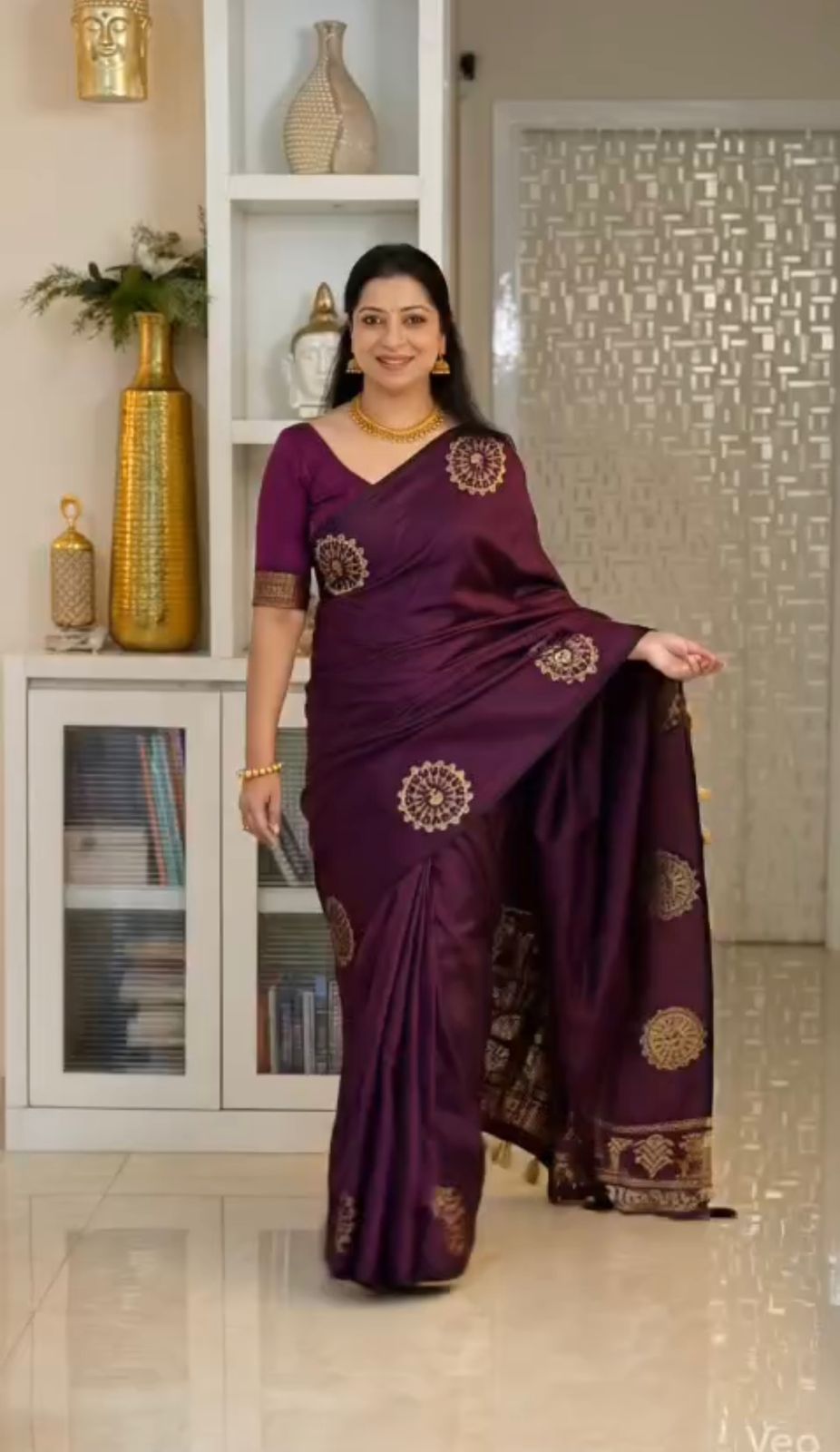 Charming Soft Lichi Silk Saree with Rich Pallu &amp; Jacquard Work