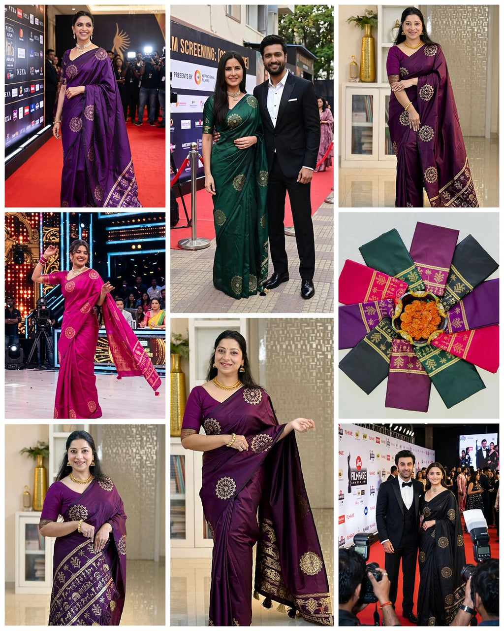Charming Soft Lichi Silk Saree with Rich Pallu &amp; Jacquard Work