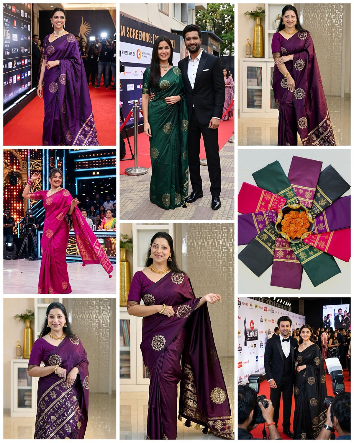 Charming Soft Lichi Silk Saree with Rich Pallu &amp; Jacquard Work