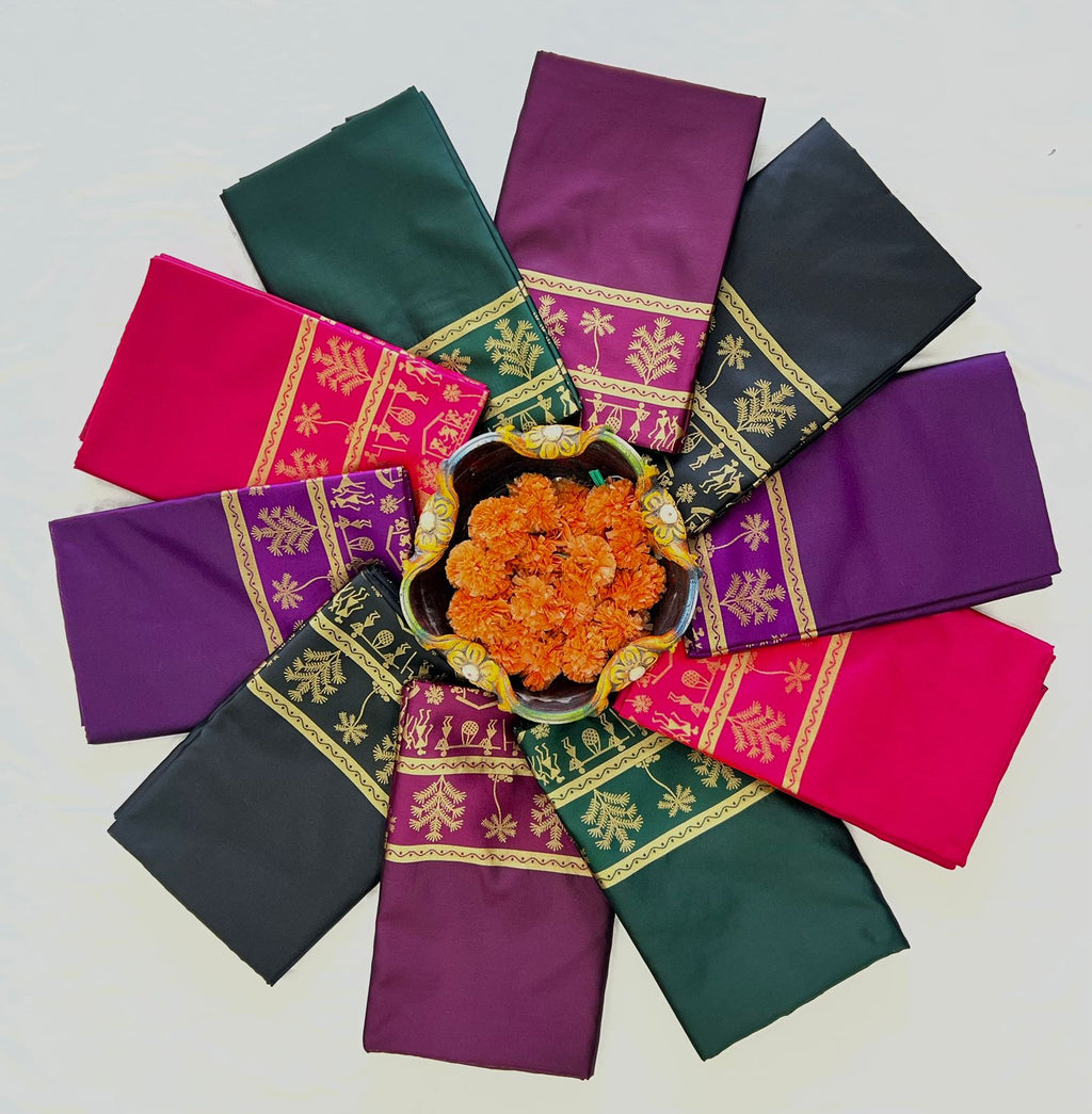 Charming Soft Lichi Silk Saree with Rich Pallu &amp; Jacquard Work