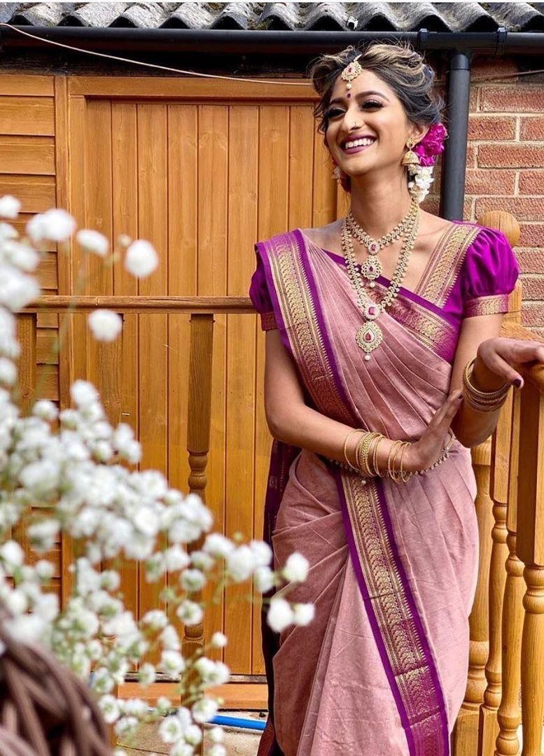 Exclusive Soft Lichi Silk Saree with Rich Jacquard Weave & Elegant Pallu