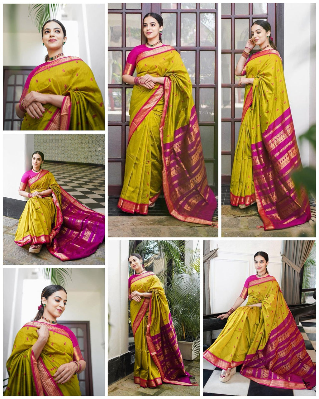 Exclusive Soft Lichi Silk Saree with Rich Jacquard Weave & Elegant Pallu