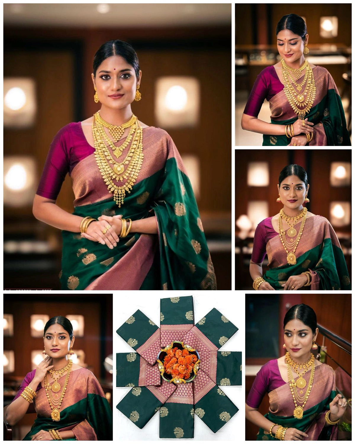 Timeless Soft Lichi Silk Saree with Refined Jacquard Design & Rich Pallu