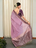 Regal Soft Lichi Silk Saree with Artistic Jacquard Work & Rich Pallu
