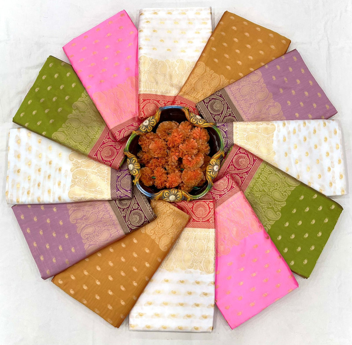 Regal Soft Lichi Silk Saree with Artistic Jacquard Work & Rich Pallu