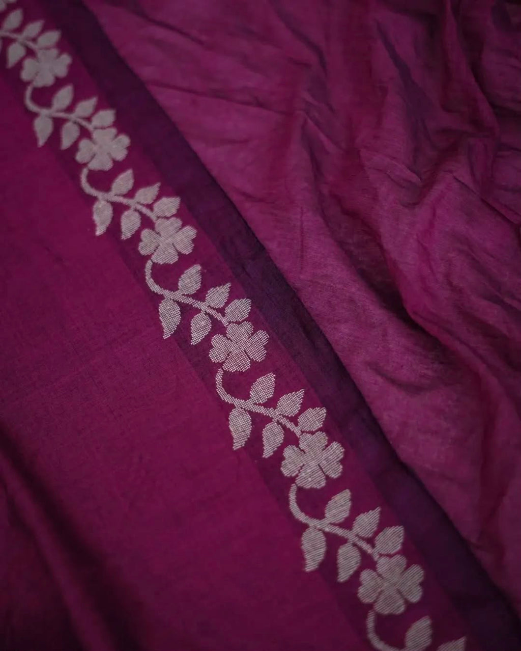 Elegant Zahlar Bloom Premium Linen Cotton Digital Printed Saree with Satin Banglory Blouse