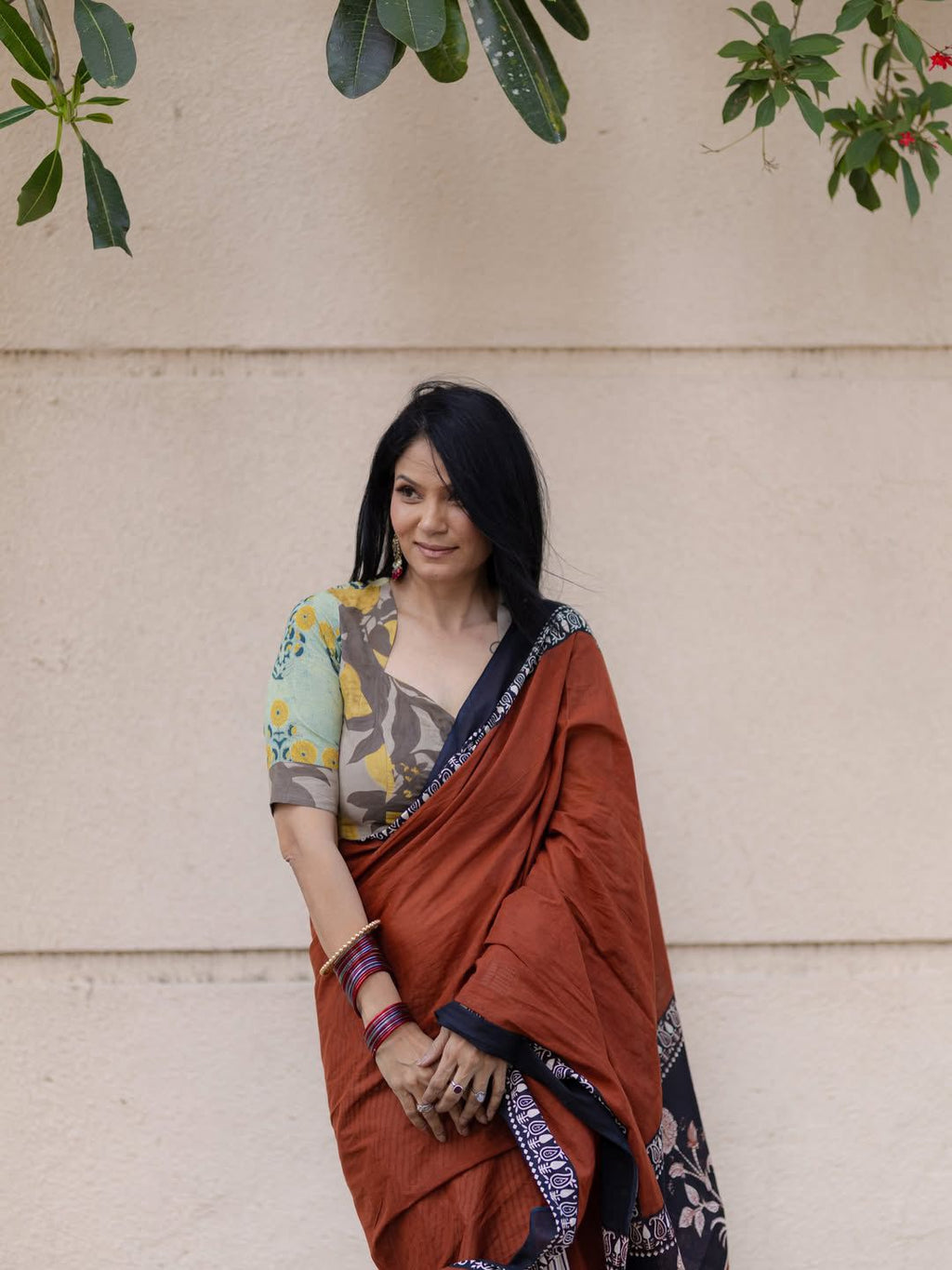 Half & Half Rich Pallu Linen Cotton Digital Printed Saree