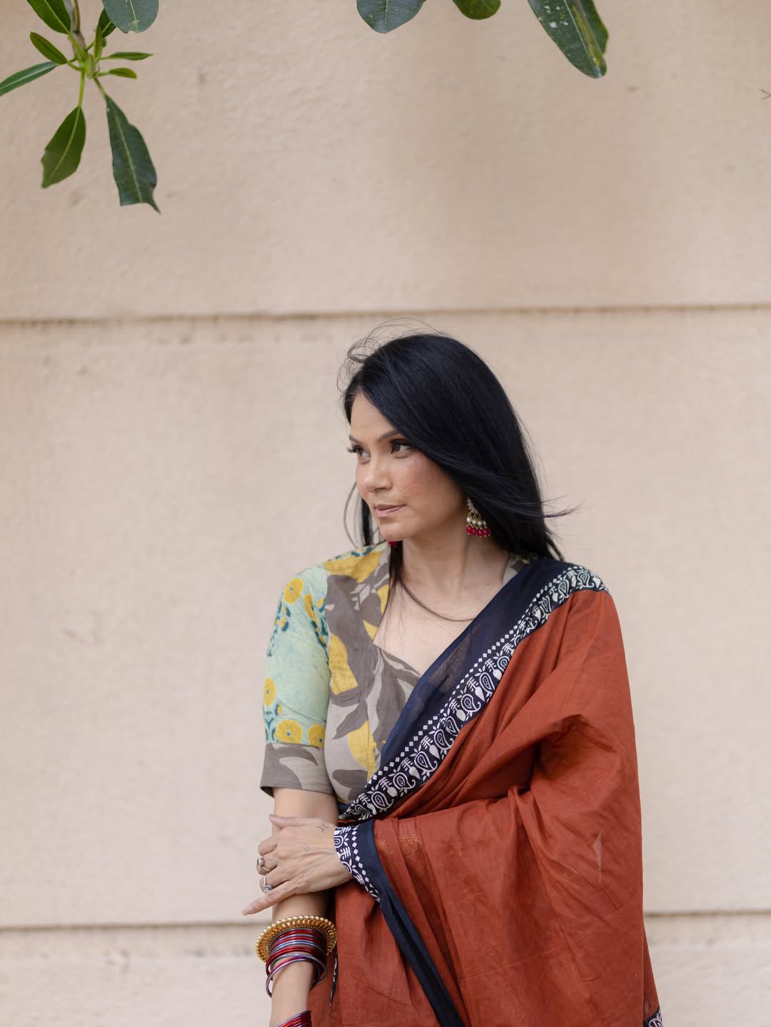 Half & Half Rich Pallu Linen Cotton Digital Printed Saree