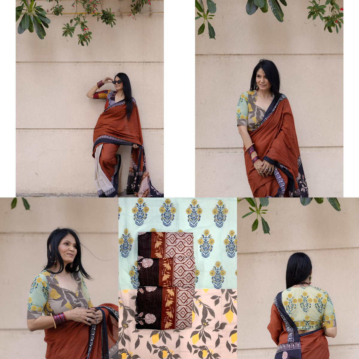 Half & Half Rich Pallu Linen Cotton Digital Printed Saree