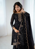 Crunchy Silk Embroidered Sharara Set with Jari, Sequence & Dupatta Work