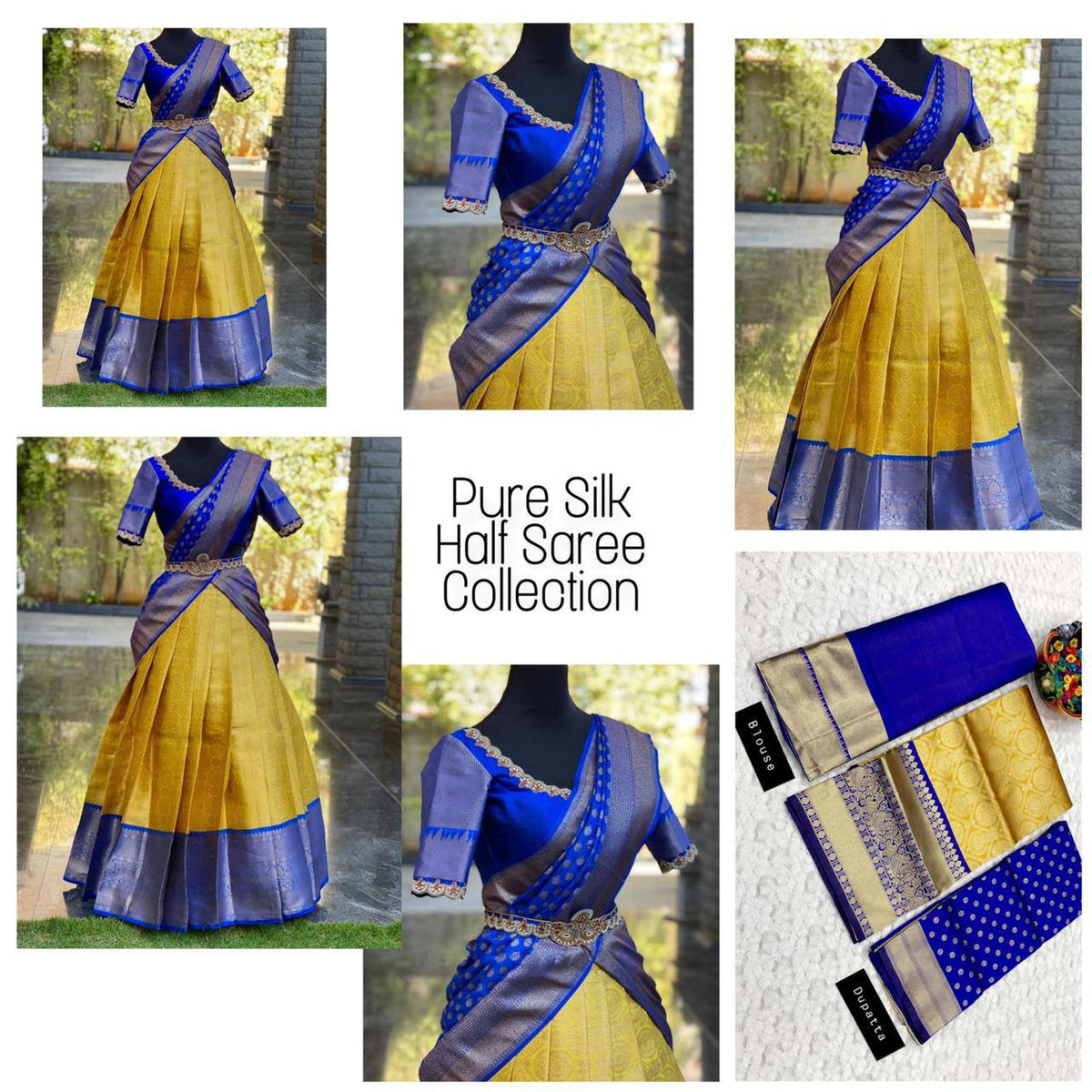 Kanjivaram Silk Zari Lehenga with Banarasi Silk Dupatta & Blouse