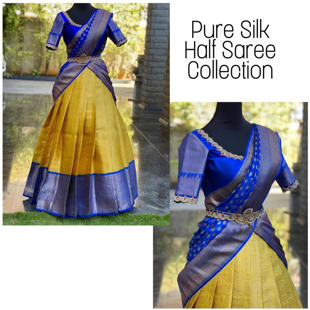 Kanjivaram Silk Zari Lehenga with Banarasi Silk Dupatta & Blouse