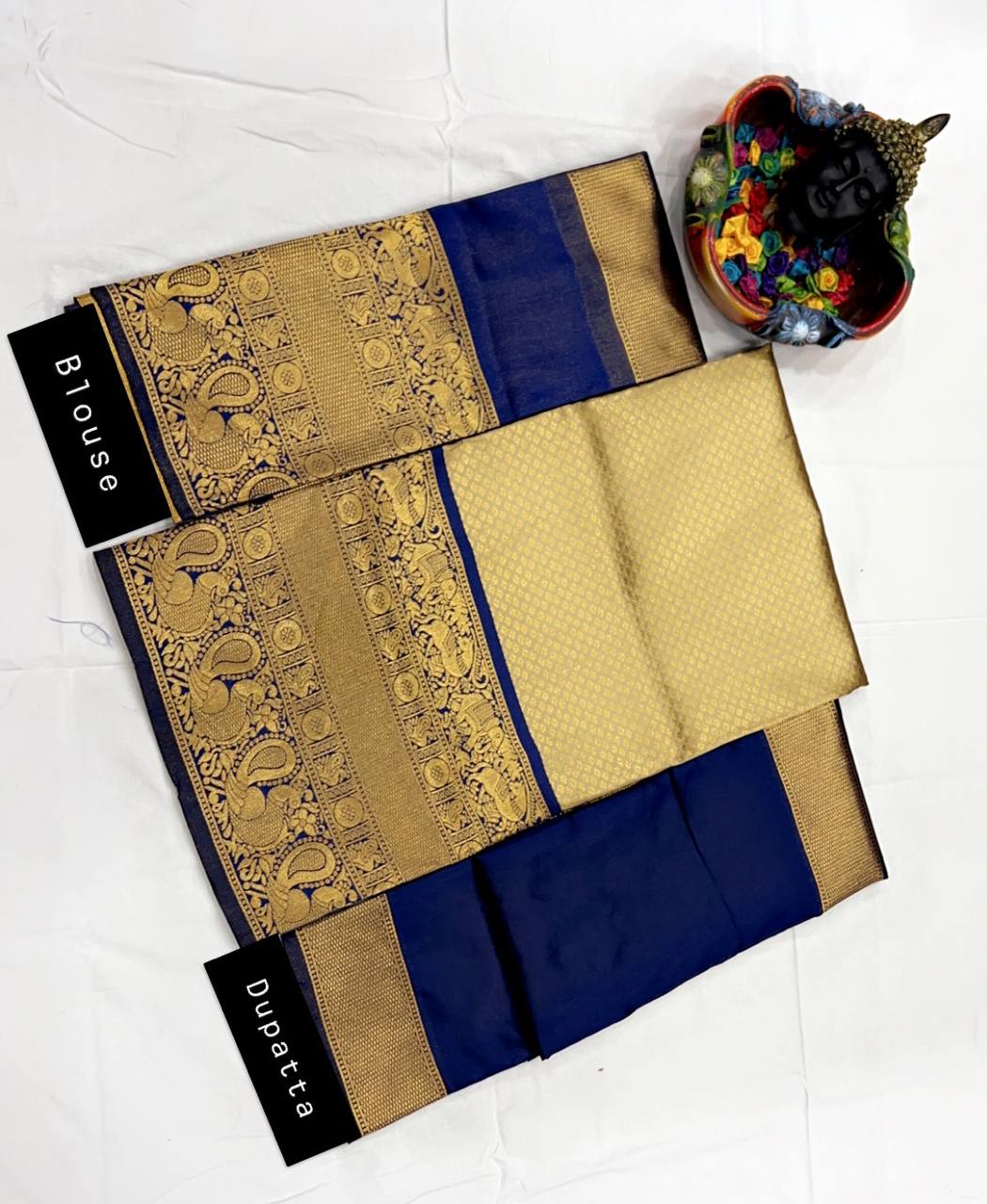 Kanjivaram Silk Zari Lehenga Set with Banarasi Dupatta & Blouse