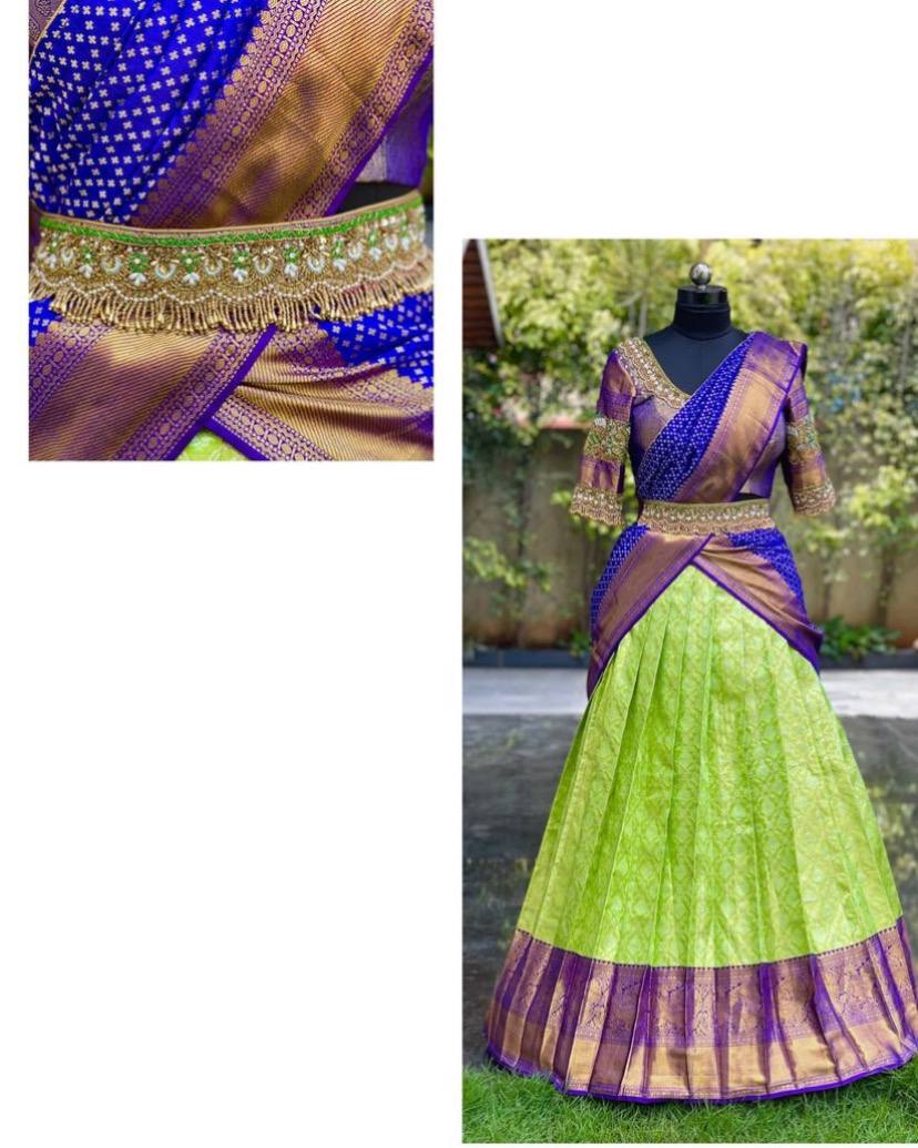 Royal Kanjivaram Silk Zari Lehenga Set with Banarasi Dupatta