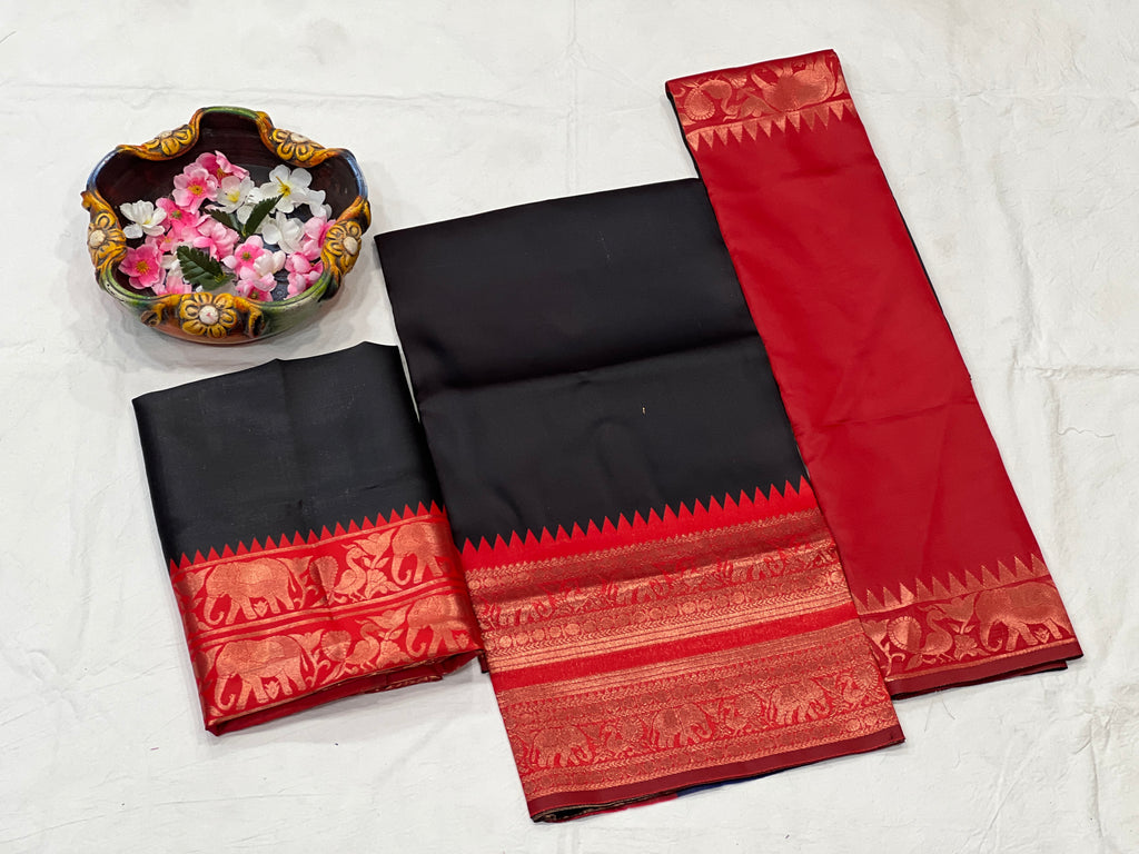 Elegant Kanjivaram Silk Zari Lehenga with Banarasi Dupatta Set