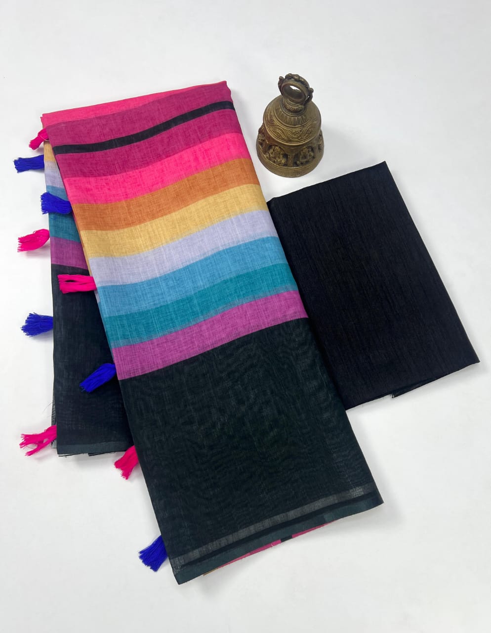 Linen Cotton With Beautiful Digital Printed Saree