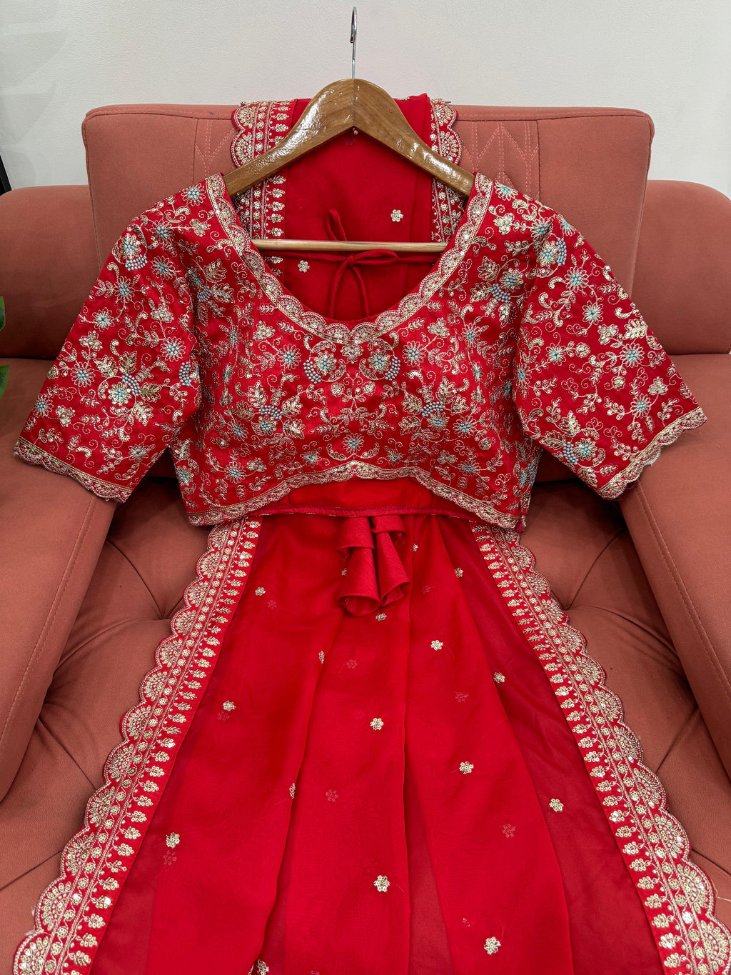 Royal Luxe Heavy Tibby Silk Saree with Thread & Sequin Work and Designer Banglory Silk Blouse