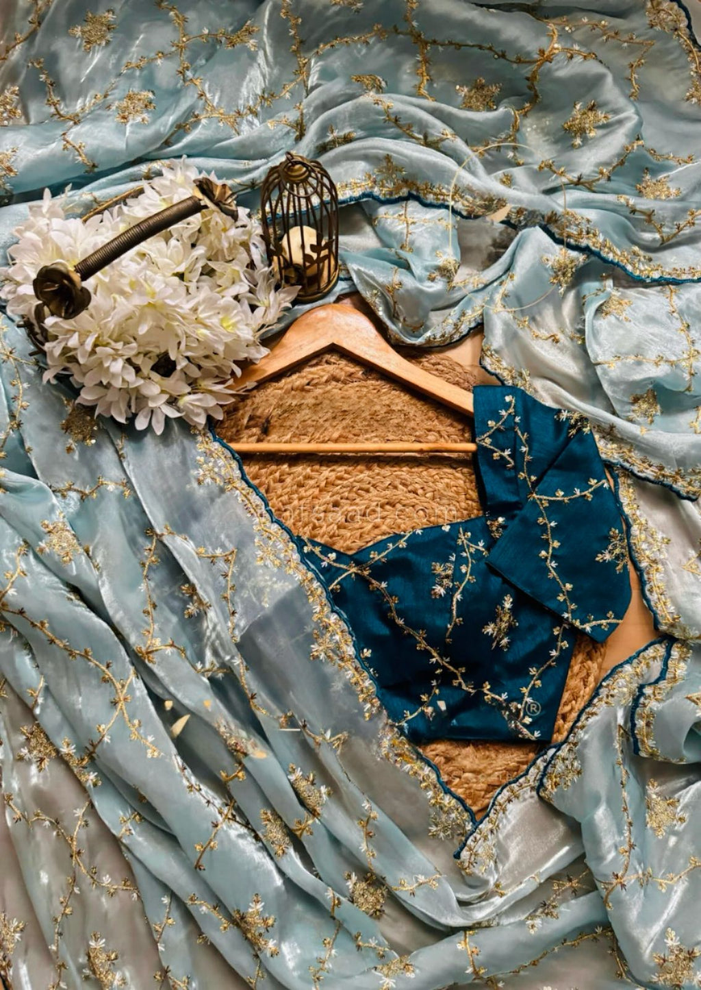 Heavy Zimmy Choo Designer Saree with Thread & Sequin Work
