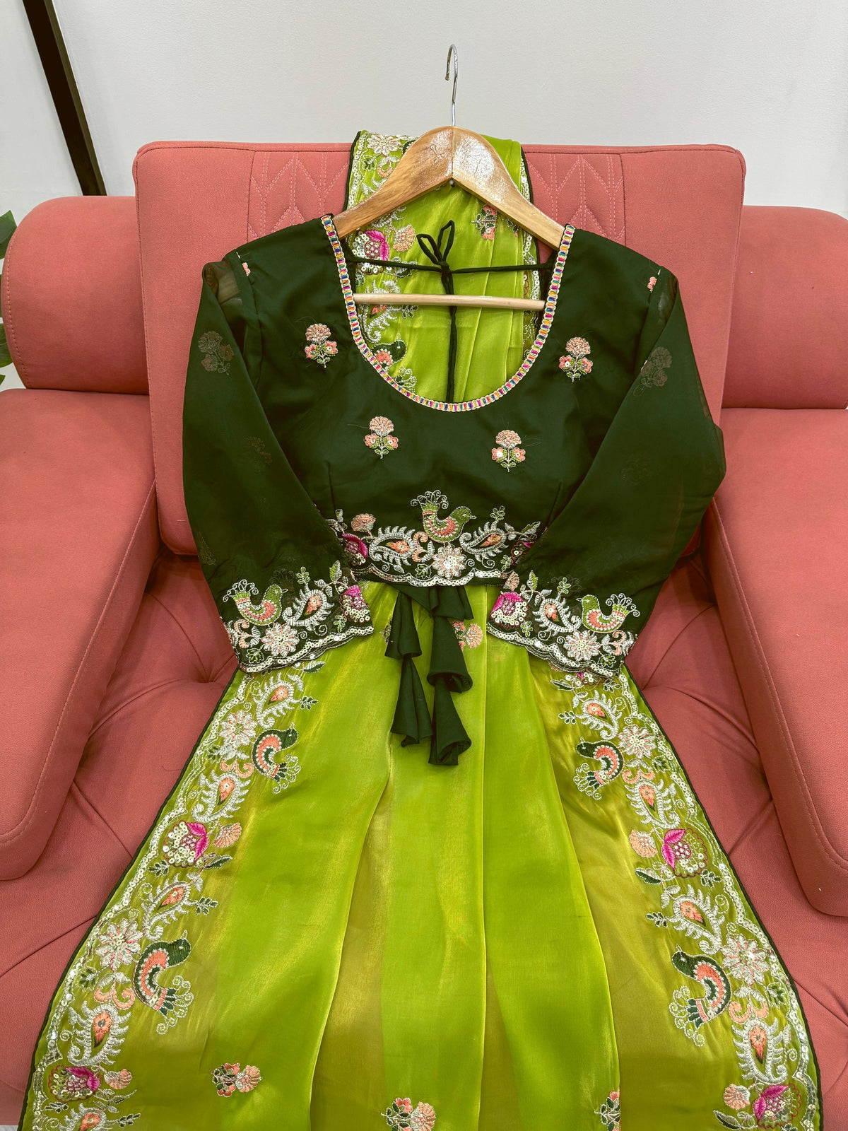 Royal Shimmer Designer Jimmy Choo Silk Saree with Thread & Sequin Work and Tibby Silk Blouse