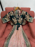 Ethereal Glamour Twil Net Designer Saree with Thread & Sequin Work and Banglory Silk Blouse