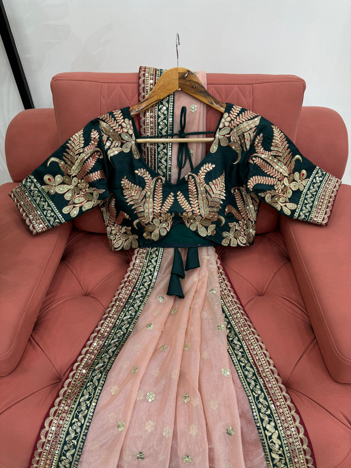 Ethereal Glamour Twil Net Designer Saree with Thread & Sequin Work and Banglory Silk Blouse